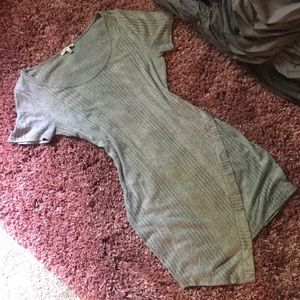 Gray bodycon mini dress
